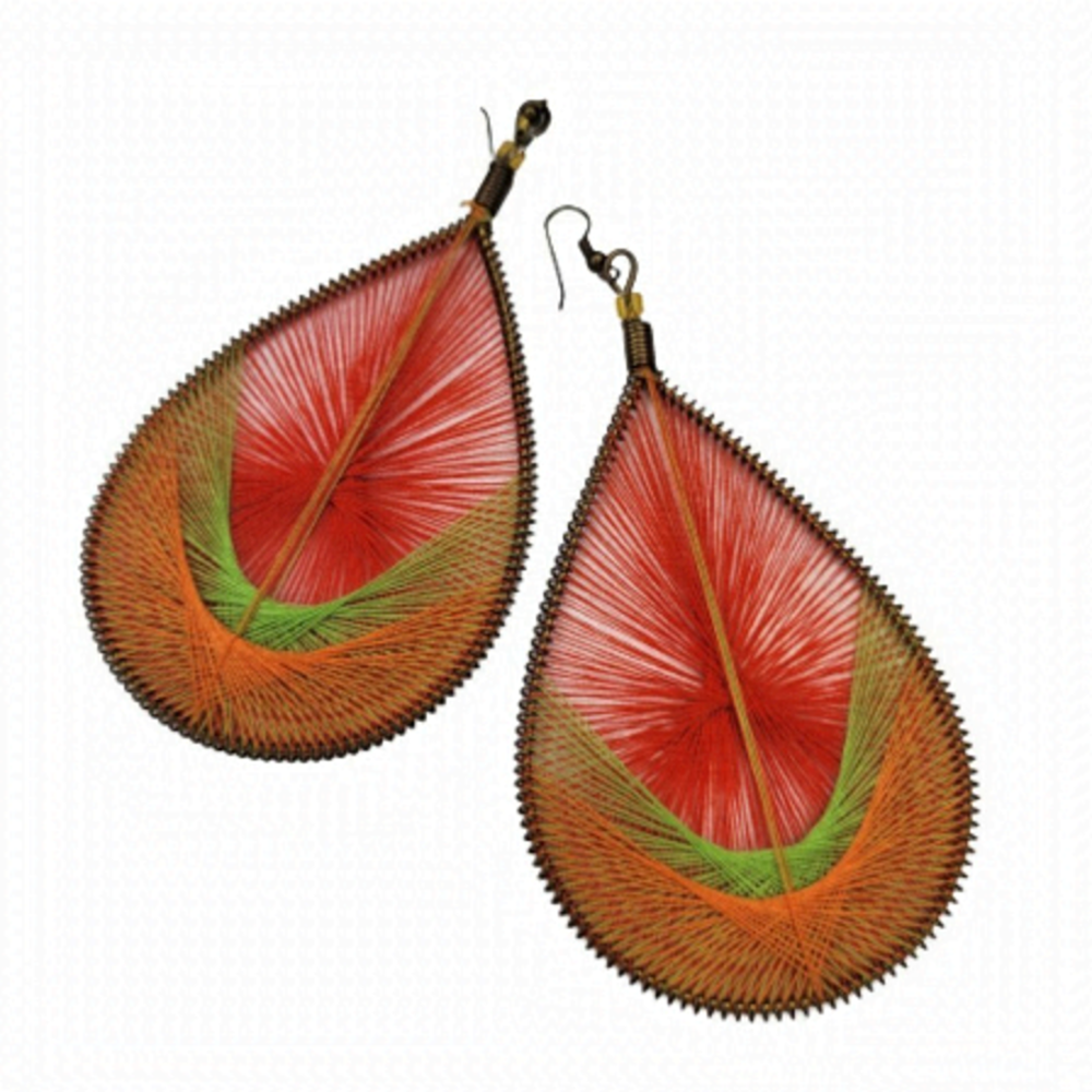Classic Design Teardrop Thread Earrings